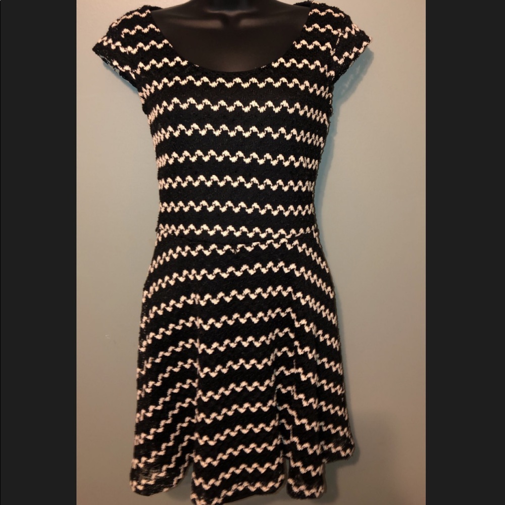 Candies black and white dress